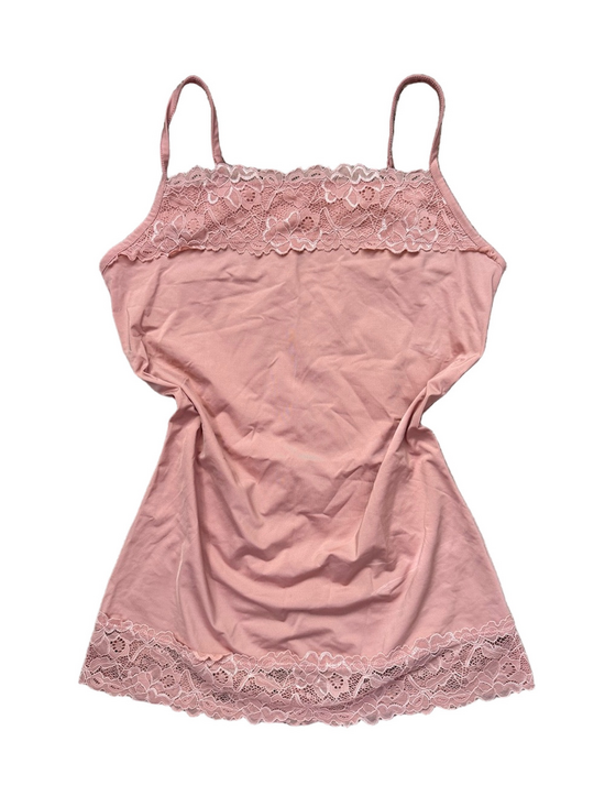 Maurices Tops - Maurices Rose Pink Lace-Trim Cami